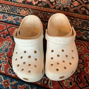 White Kids Crocs Size J2